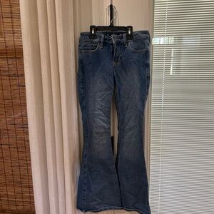 Women’s Petite Blue Flared Jeans